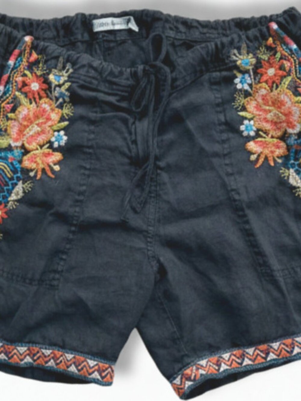 Johnny Was linen shorts Medium